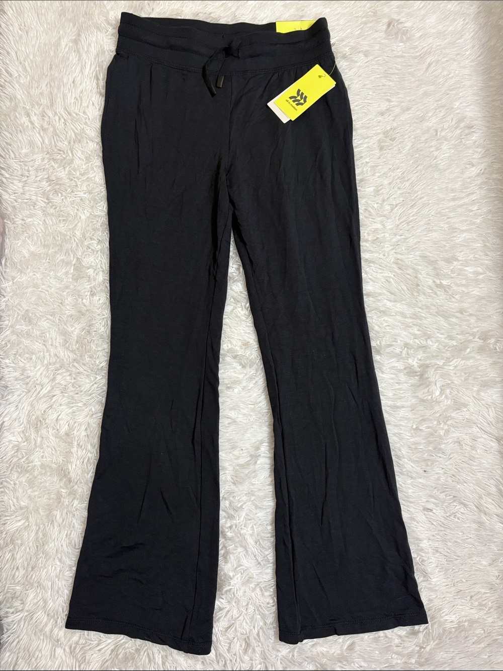 NWT All In Motion Youth Size 14 Black Flare Pants Mid Rise Regular Fit